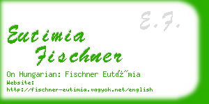 eutimia fischner business card